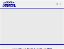 Tablet Screenshot of anthonyrental.com